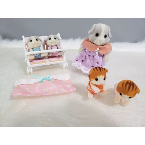  Calico Critters Patty & Paden's Double Stroller 