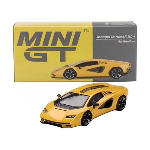  Mô hình xe MINI GT 1/64 Lamborghini Countach LPI 800-4 New Giallo Orion Yellow (Left Handle) 
