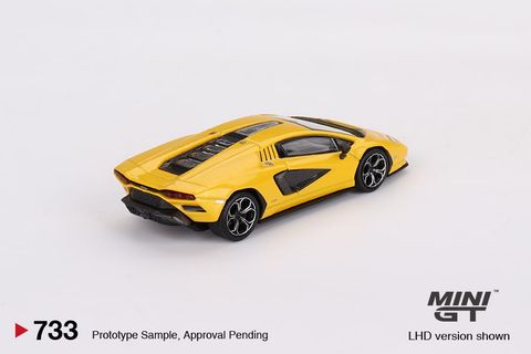  Mô hình xe MINI GT 1/64 Lamborghini Countach LPI 800-4 New Giallo Orion Yellow (Left Handle) 