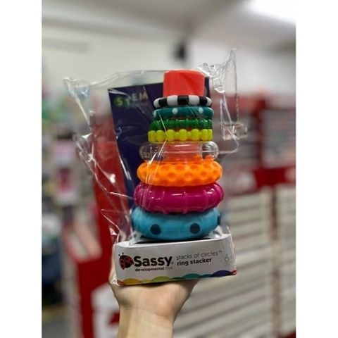  Đồ chơi xếp chồng Sassy Stacks of Circles Ring Stacker - 80795FAAM 