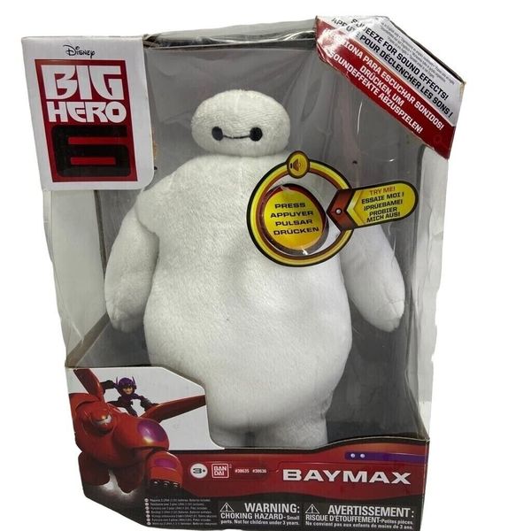 Thú bông White Baymax Plush phát tiếng-1