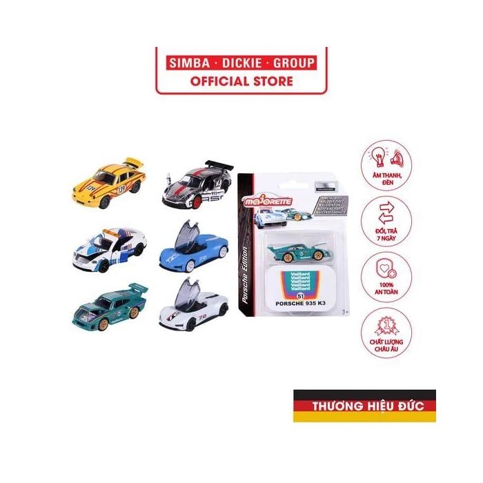  212053161 Xe Mô Hình MAJORETTE Porsche Motorsport Deluxe Asst., 6-asst. 