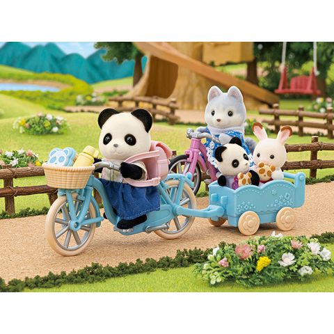  Đồ chơi Gấu trúc đạp xe Sylvanian Families Lunun Cycling Set - Panda Girl 
