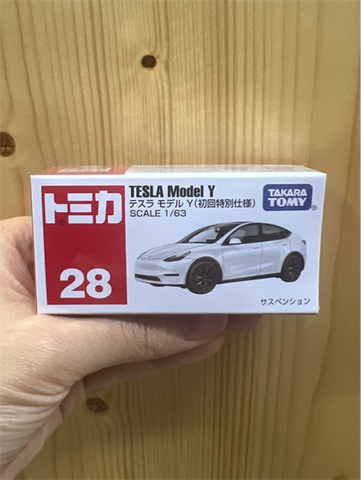  Tomica 28 Tesla Model Y (White) 