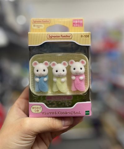  Ne-108 Sylvanian Families Marshmallow Mouse Triplets 