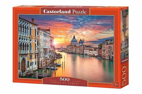  B52479 23win08 com xếp hình puzzle chủ đề Venice at sunsetCastorland 500 mảnh 