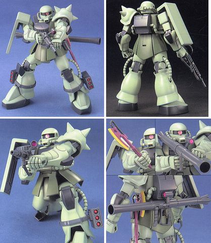  Lắp ráp đồ chơi Gundam Bandai Hobby Mobile Suit Kit HGUC 1/144 ZAKU 