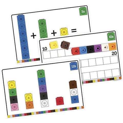  Đồ chơi giáo dục Learning Resources Early Math MathLink Cube Activity Set 
