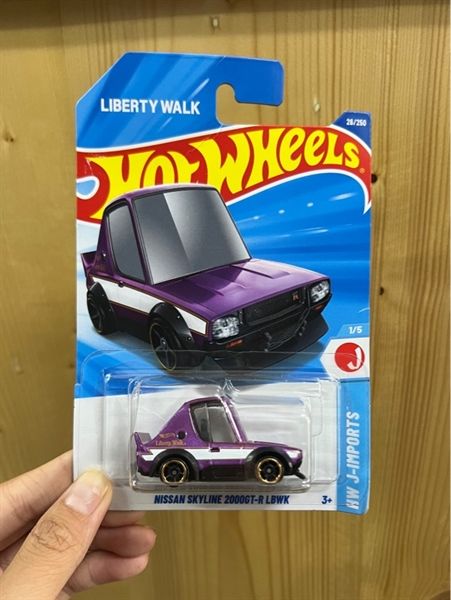 Xe ô tô mô hình JFN52 23win04 Basic Car Nissan Skyline 2000GT-R LBWK Purple