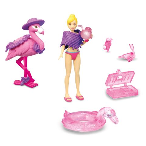  Đồ Chơi Xe Đi Biển DICKIE TOYS Pink Drivez Flamingo Jeep 