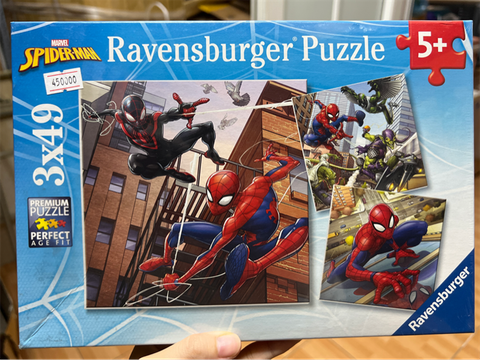  Tranh ghép Ravensburger 3 x 49pc Puzzles Spiderman 