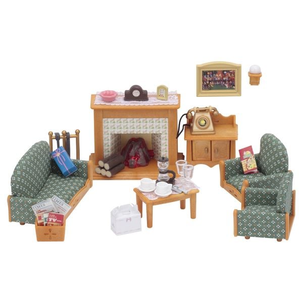 Nội Thất Phòng Khách Sang Trọng Calico Critters 2263 Deluxe Living Room Set.1