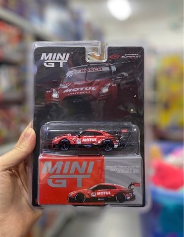  MINI GT Nissan GT-R Nismo GT500 #23 MOTUL AUTECH NISMO ​2021 SUPER GTR #595 