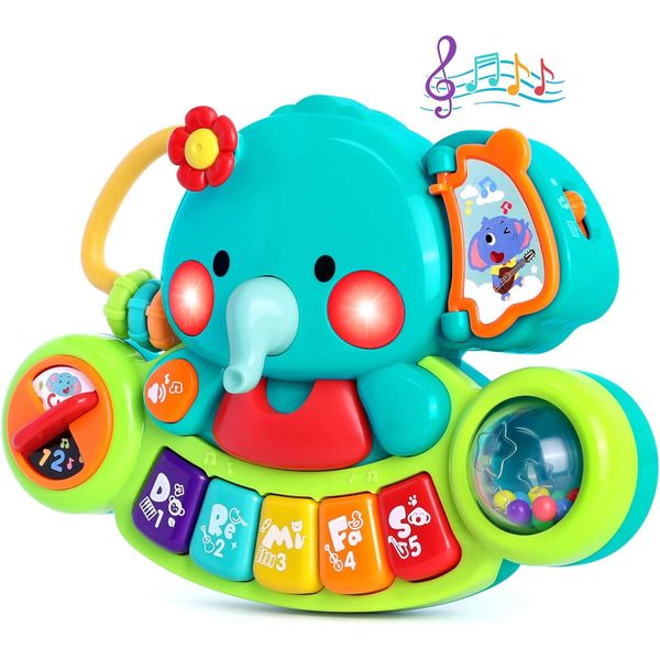 A3135 WITALENT Elephant Piano Keyboard Toys cho trẻ từ 6-12m