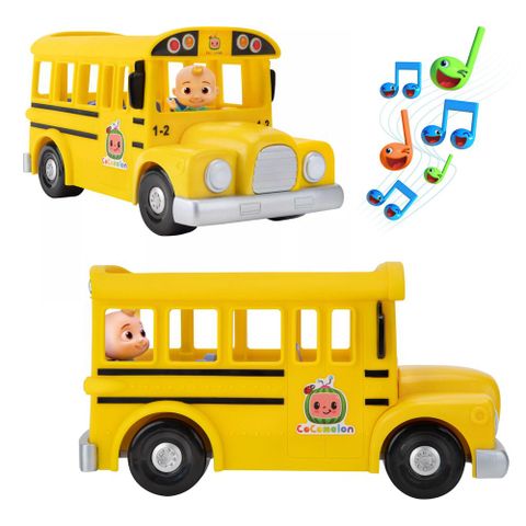  Xe buýt vàng CMW0015 - Cocomelon Musical Yellow School Bus and JJ Figure 