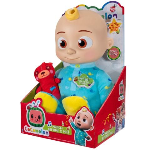  Đồ chơi búp bê CoComelon Official Musical Bedtime JJ Doll 