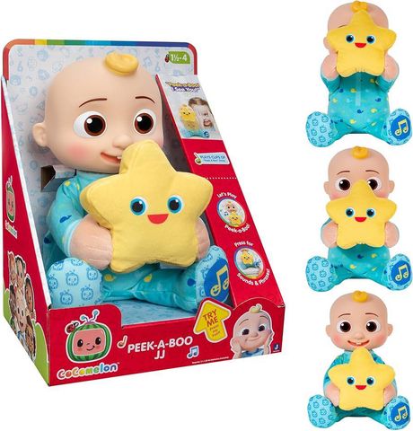  Đồ chơi CoComelon Peek-A-Boo JJ 12-Inch Interactive Plush Figure-CMW0506 