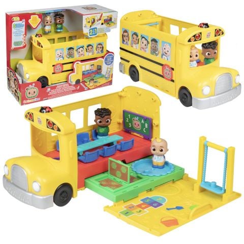  Đồ chơi xe buýt vàng CMW0509 CoComelon Transforming School Time Bus 