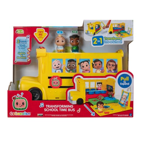  Đồ chơi xe buýt vàng CMW0509 CoComelon Transforming School Time Bus 