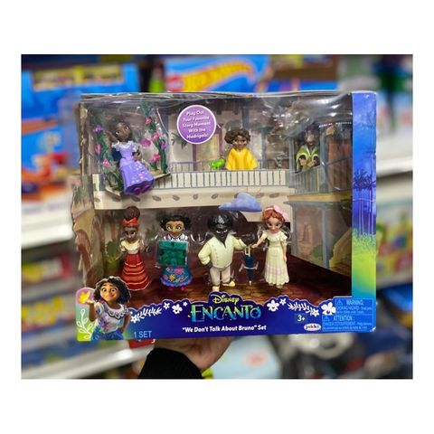  Set 7 mô hình đồ chơi Encanto Disney We Don't Talk About Bruno 3-Inch 7-Piece Mini Doll Playset 