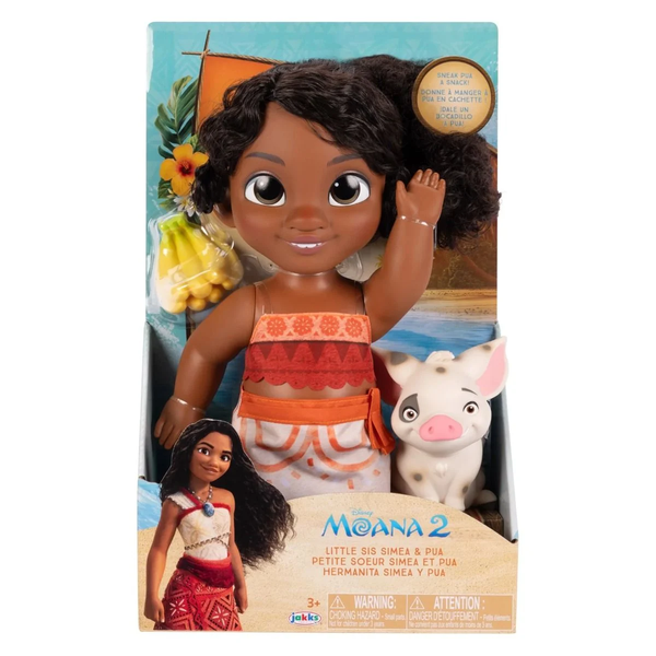 Disney Moana 2 Little Sis Simea Doll & Pua Figure