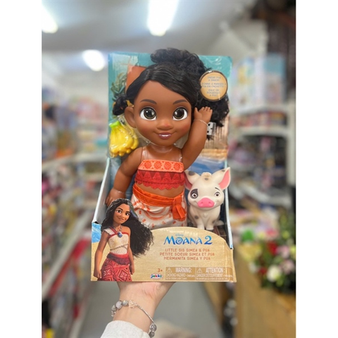  Búp bê Disney Moana 2 Little Sis Simea Doll & Pua Figure 
