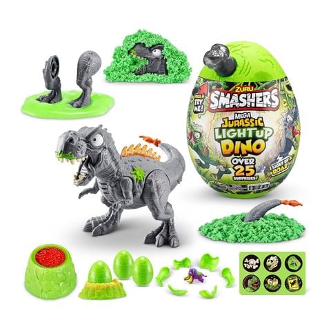  Smashers Zuru Mega Jurassic Light Up Dino Egg 25 Surprises 