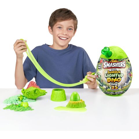  Smashers Zuru Mega Jurassic Light Up Dino Egg 25 Surprises 