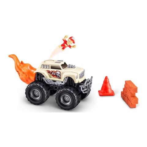  Smashers Monster Truck Surprise by ZURU Orange- 25 Surprises 