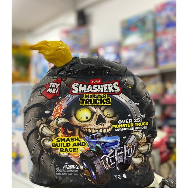 23win08 com bánh xe Smashers Monster Truck Surprise by ZURU - Yellow
