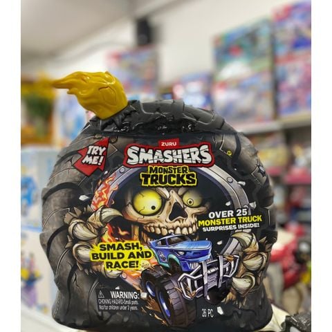  Đồ chơi bánh xe Smashers Monster Truck Surprise by ZURU - Yellow 
