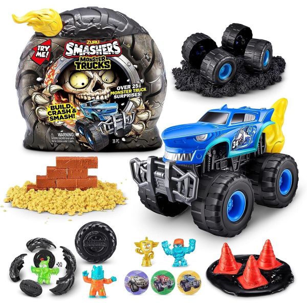 23win08 com bánh xe Smashers Monster Truck Surprise by ZURU - Yellow