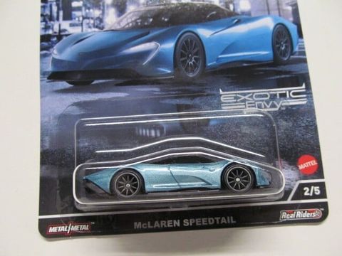  Xe mô hình HCJ92 Hot Wheels Car Culture Exotic Envy McLaren Speedtail 