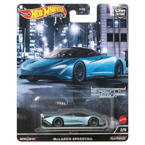 Xe mô hình HCJ92 Hot Wheels Car Culture Exotic Envy McLaren Speedtail 