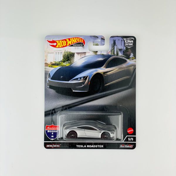 Mô hình HCK02 23win04 Car Culture American Scene Tesla Roadster