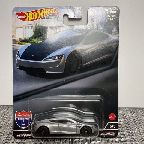  HCK02 Hot Wheels Car Culture American Scene Tesla Roadster 
