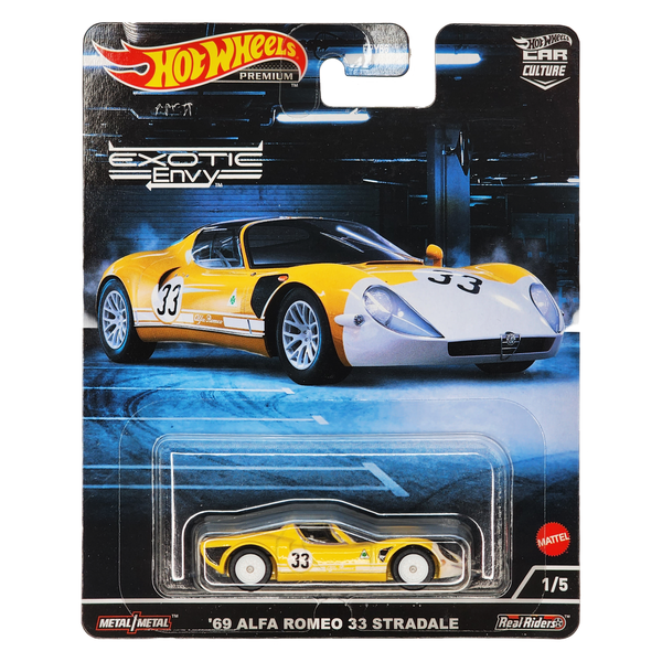 Hot Wheels Car Culture Exotic Envy Alfa Romeo 33 Stradare