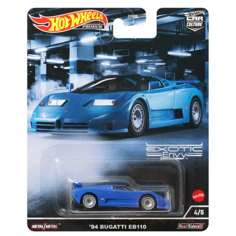  Xe mô hình HCJ89 Hot Wheels Car Culture Exotic Envy '94 Bugatti EB110 