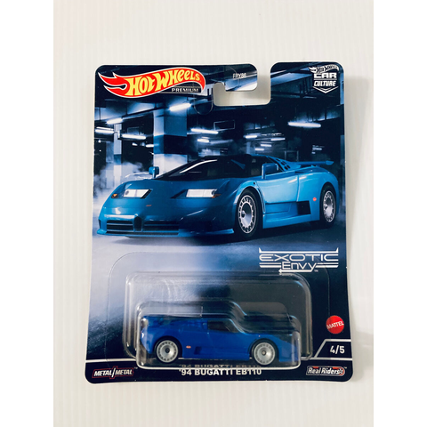  Xe mô hình HCJ89 Hot Wheels Car Culture Exotic Envy '94 Bugatti EB110 