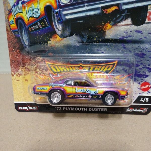 Xe mô hình FPY86 Hot Wheels Premium Drag Strip Deamons '73 Plymouth Duster