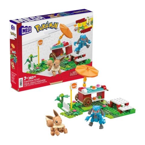  Đồ chơi lắp ghép HDL80 MEGA Pokémon Poké Puff Picnic Action Building Set With 163pcs 