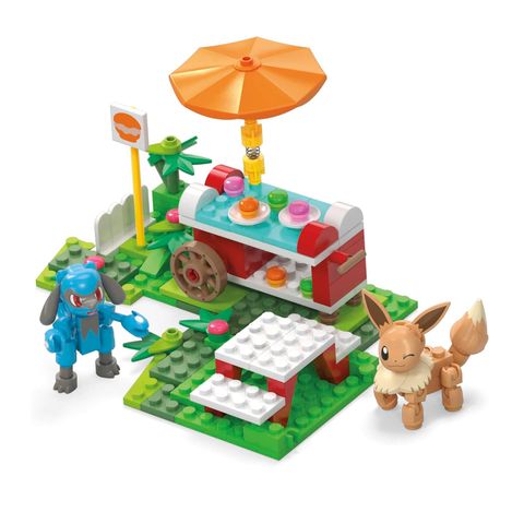  Đồ chơi lắp ghép HDL80 MEGA Pokémon Poké Puff Picnic Action Building Set With 163pcs 