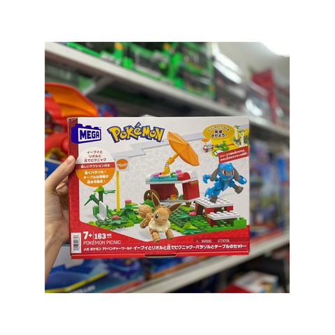  HDL80 MEGA Pokémon Poké Puff Picnic Action Building Set With 163pcs 