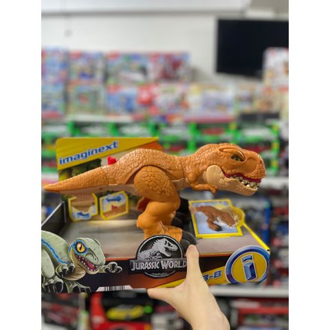  Imaginext Jurassic World Thrashin’ Action T. rex Dinosaur Toy 