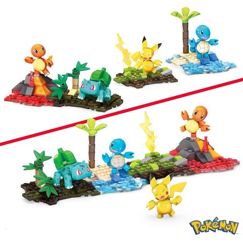  Đồ chơi lắp ghép HFG05 Pokemon Can Regional Team Small Mattel Mega 