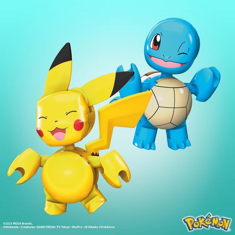  Đồ chơi lắp ghép HFG05 Pokemon Can Regional Team Small Mattel Mega 