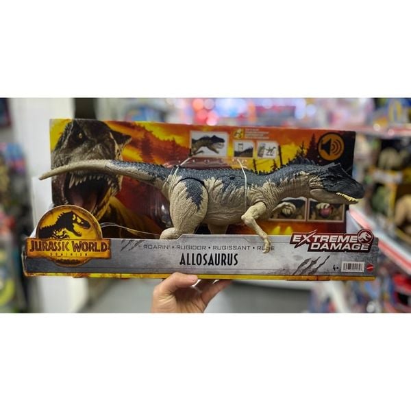 23win08 com mô hình khủng long HFK06 JURASSIC WORLD Extreme Damage Roarin’ Allosaurus Dinosaur