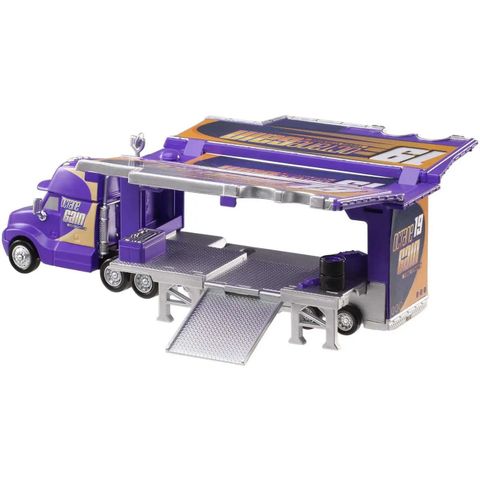  Đồ chơi mô hình HFM08 Disney Pixar Cars Bobby Swift's Hauler (tím) 