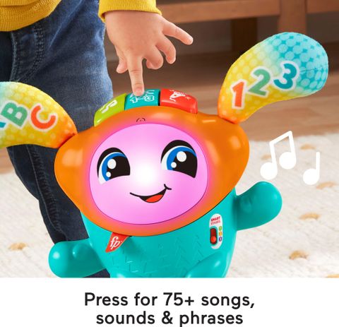  Đồ chơi âm nhạc HFT76 Fisher-Price DJ Bouncin' Beats Interactive Musical Learning Toy 