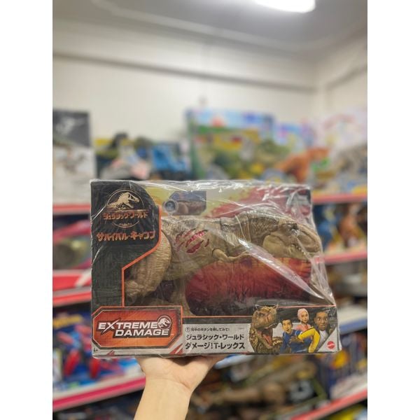 23win08 com mô hình khủng long Mattel Jurassic World Jurassic World Damage! T-Rex GWN26